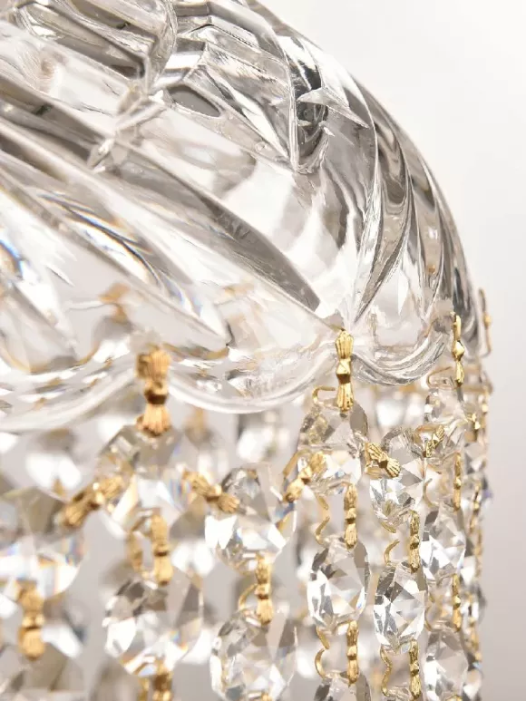 Подвесной светильник Bohemia Ivele Crystal 14781P/22 G Drops, Классика, Золото Подвесной светильник Bohemia Ivele Crystal 14781P/22 G Drops, Классика, Золото