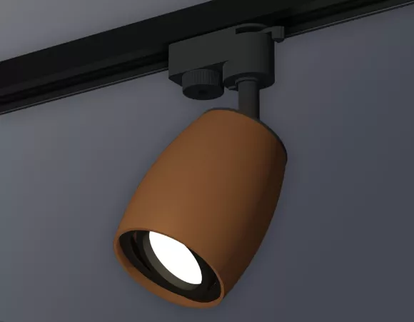 Трековый однофазный светильник Ambrella Light Track System XT1124002 (A2521, C1124, N7002), Коричневый, Металл, Современный стиль Трековый однофазный светильник Ambrella Light Track System XT1124002 (A2521, C1124, N7002), Коричневый, Металл, Современный стиль