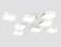 Потолочная люстра Ambrella Light Linetech Comfort FL4888, 3000, 6000