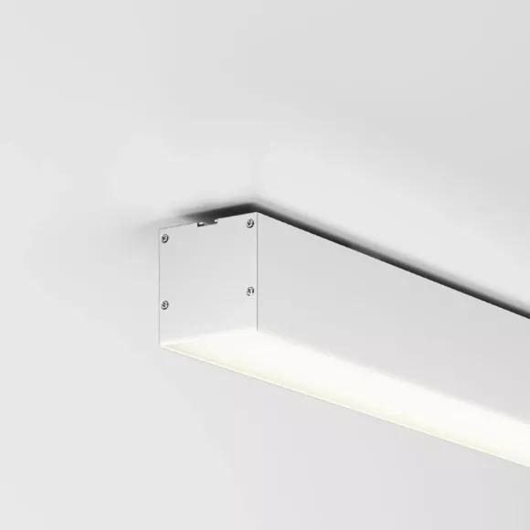 Линейный накладной светильник Maytoni Technical 4000K 50x50 (Серебро, 1 м) LL311020
