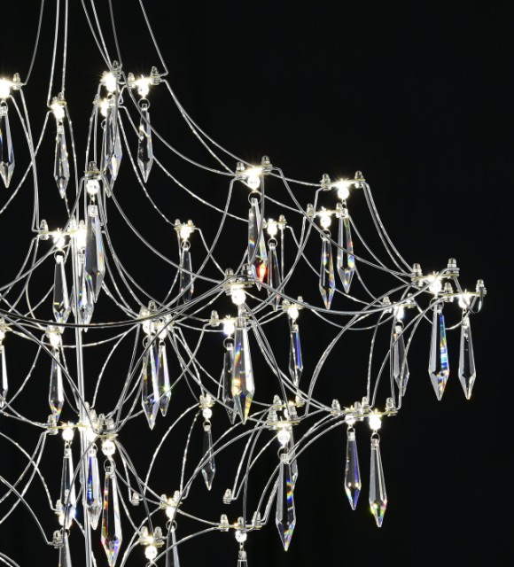 Подвесная люстра с пультом управления Myfar Allegria MR2641-66P-76AP