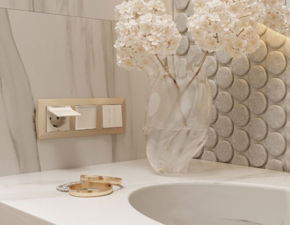 Рамка одноместная Ambrella Volt Line AF110601