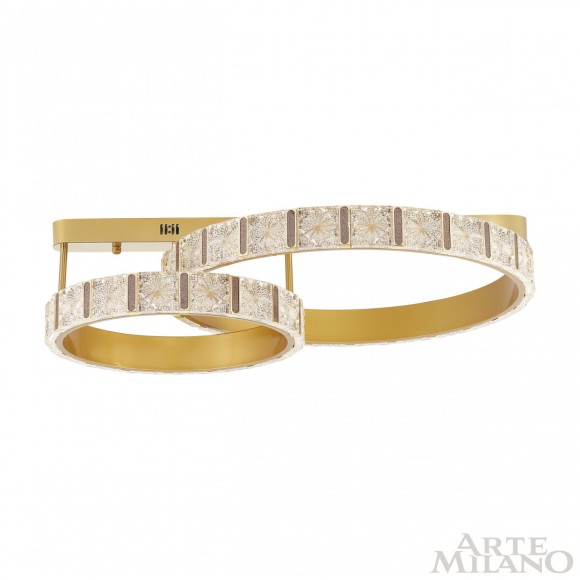 Потолочная светодиодная люстра с пультом управления Arte Milano Venezia 310183/D600-D400 GD