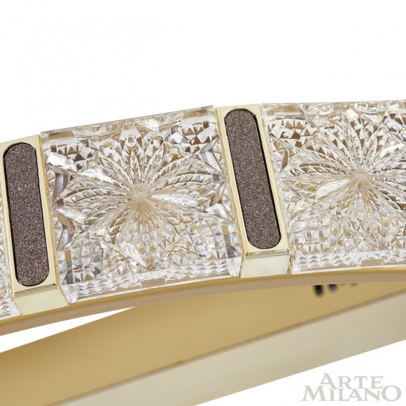 Потолочная светодиодная люстра с пультом управления Arte Milano Venezia 310183/D600-D400 GD