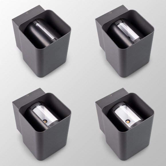 Уличный настенный светильник Arlight LGD-WALL-VARIO-S104x129-2x6W Warm2700 052704