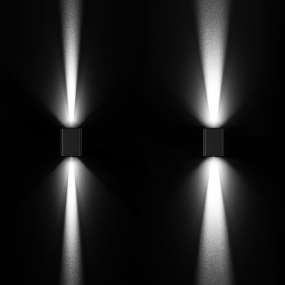 Уличный настенный светильник Arlight LGD-WALL-VARIO-S104x129-2x6W Warm2700 052704