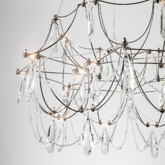 Подвесная люстра с пультом управления Modelux ML.5603.600P СН