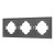 Рамка пластиковая на 3 поста Arlight FRM-TENDO-SFPL-3-GR 054652
