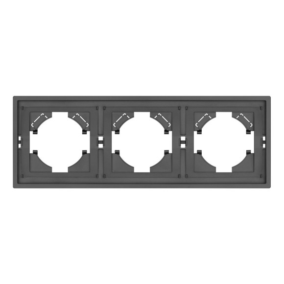 Рамка пластиковая на 3 поста Arlight FRM-TENDO-SFPL-3-GR 054652