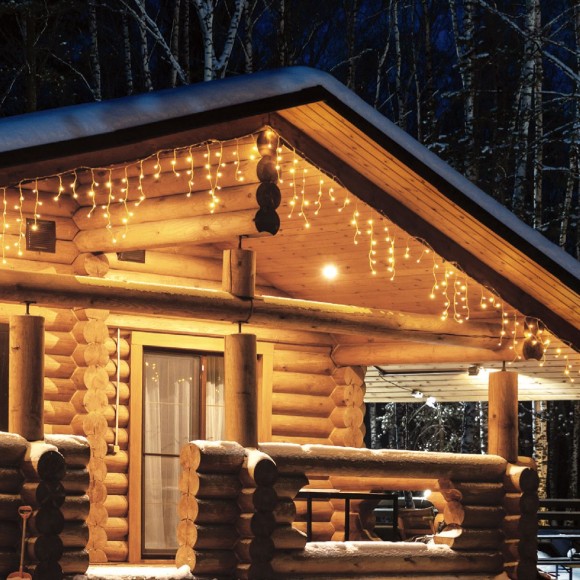 Уличная гирлянда Uniel ULD-B12006-195/TTK WARM WHITE IP44 UL-00010878