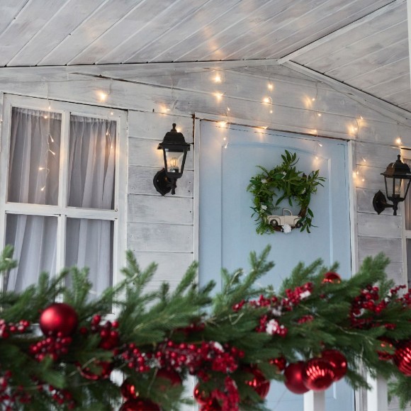 Уличная гирлянда Uniel ULD-B12006-195/TTK WARM WHITE IP44 UL-00010878