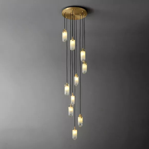 Каскадная люстра DeLight Collection Sorno MT9056-10H brass Каскадная люстра DeLight Collection Sorno MT9056-10H brass