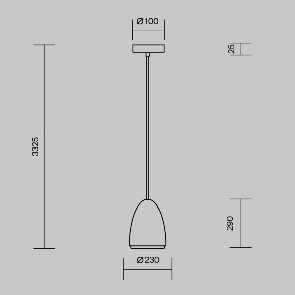 Подвесной светильник Maytoni Pilastro MOD430PL-01CM