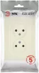 Розетка Эра Galaxy 15-2107-02 без заземления двойная 2X2P 16А-250В IP20 слоновая кость Б0071698