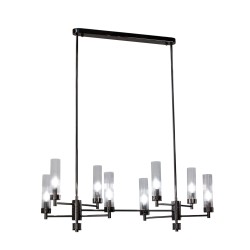 Люстра на штанге AM Group INDIGO SPL8 PEARL BLACK