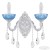 Бра Bohemia Ivele Crystal AL7901B10/2/175 B WMN P Aquamarine/M-1G