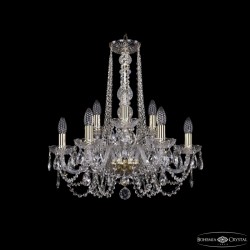Подвесная люстра Bohemia Ivele Crystal 1402/6+3/195/h-58 G