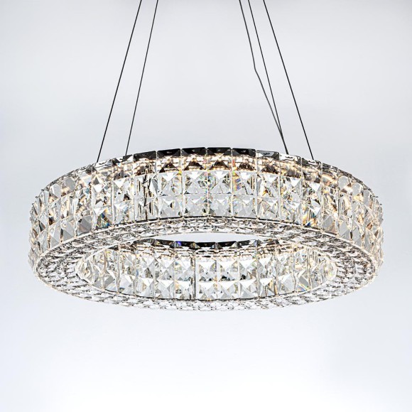 Подвесная светодиодная люстра с пультом управления Modelux ML.331.600 CR