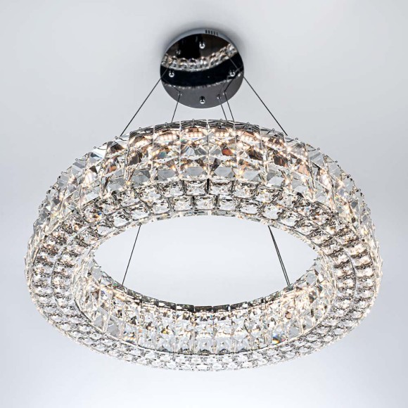 Подвесная светодиодная люстра с пультом управления Modelux ML.331.600 CR