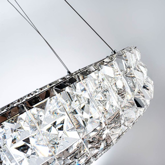 Подвесная светодиодная люстра с пультом управления Modelux ML.331.600 CR