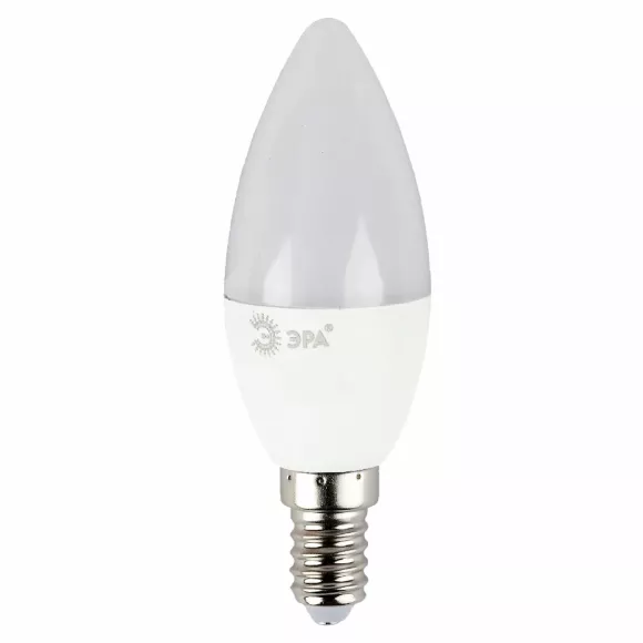Лампа светодиодная Эра E14 6W 2700K LED B35-6W-827-E14 R Б0052383, общий вид Лампа светодиодная Эра E14 6W 2700K LED B35-6W-827-E14 R Б0052383, общий вид