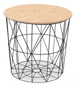 Стол журнальный Mariffa HLM_V-CH-MARIFFA-LAW-CZARNY_NATURALNY