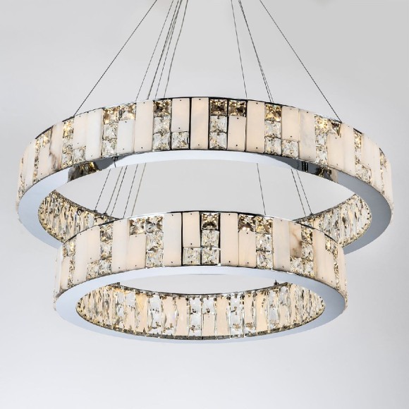 Подвесная светодиодная люстра Modelux ML.6985.800.600P CR