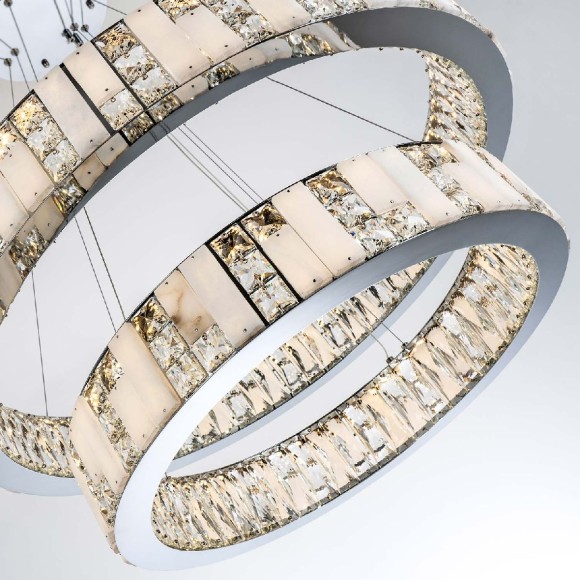 Подвесная светодиодная люстра Modelux ML.6985.800.600P CR