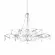 Подвесная люстра Loft IT Mira 10590/1000 Silver Asfour, Серебро, Прозрачный, Теплый белый