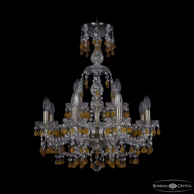 Подвесная люстра Bohemia Ivele Crystal 1410/8+4/195/XL-66 Pa V1003
