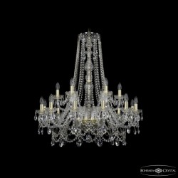 Подвесная люстра Bohemia Ivele Crystal 1411/12+6/300/h-94 G