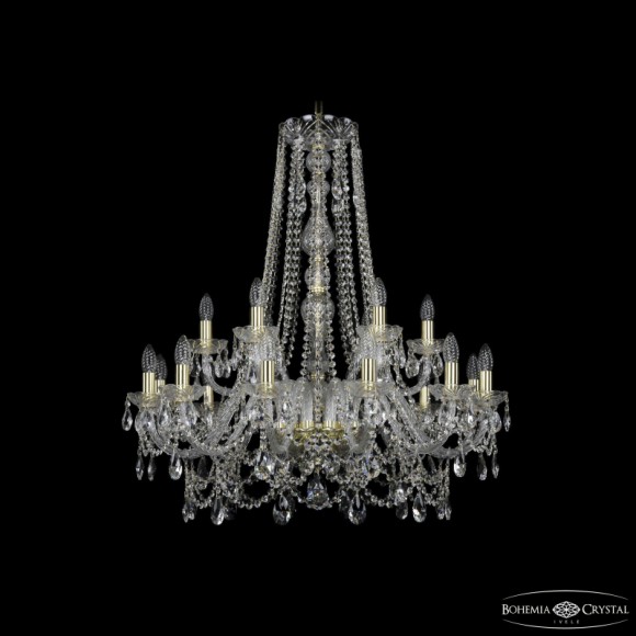 Подвесная люстра Bohemia Ivele Crystal 1411/12+6/300/h-94 G