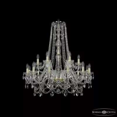 Подвесная люстра Bohemia Ivele Crystal 1411/12+6/300/h-94 G