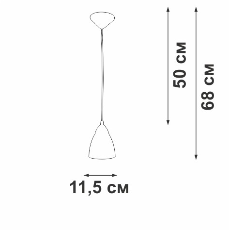 Подвесной светильник Vitaluce V2857-0/1S