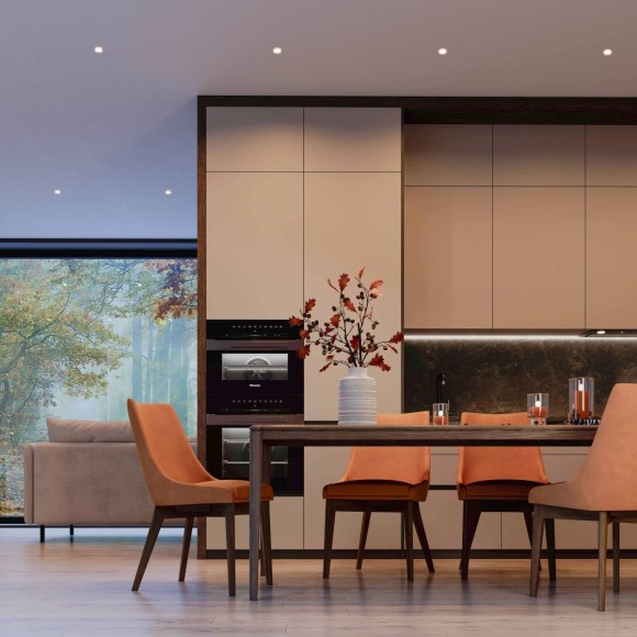 Встраиваемый светильник даунлайт Arlight MS-ARADO-TRIMLESS-R55-7W Warm3000 (WH-WH, 55 deg, 230V) (IP20 Металл) 052407