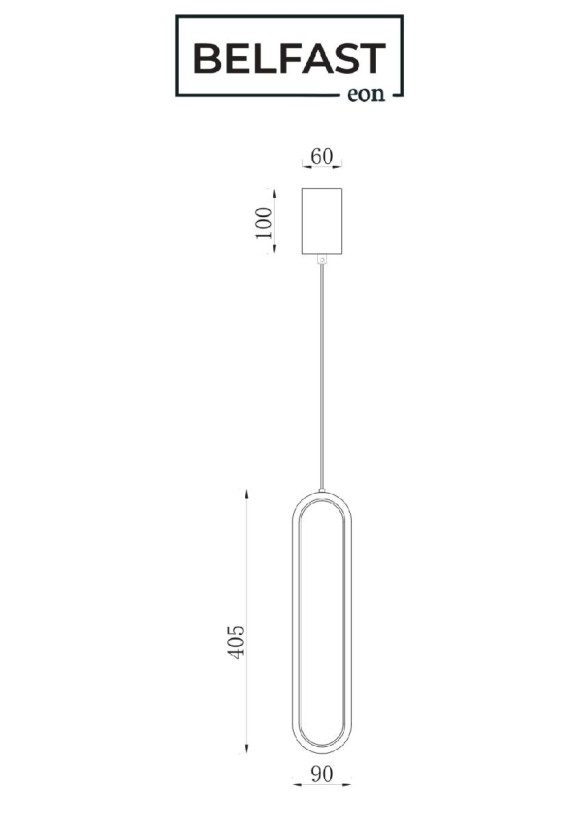 Подвесной светильник Belfast Nevis 86227-1W-41 BR
