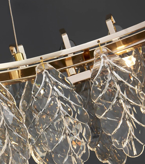 Подвесная люстра Delight Collection D8011P/R-800 gold/smoky