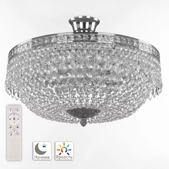 Потолочная люстра Bohemia Ivele Crystal 19011/45IV/LED-DIM Ni Потолочная люстра Bohemia Ivele Crystal 19011/45IV/LED-DIM Ni