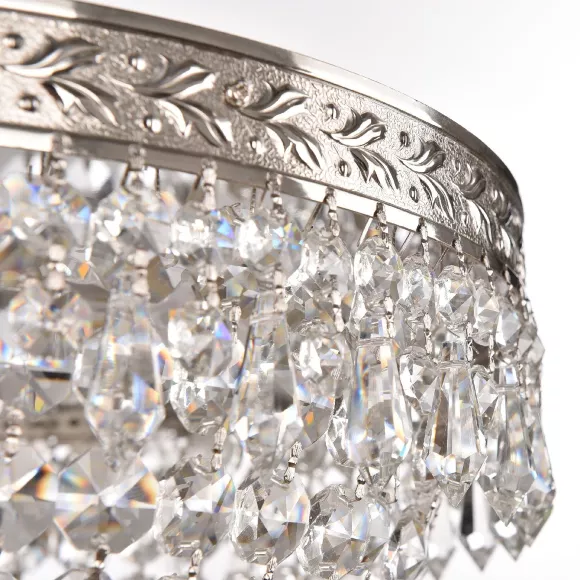 Потолочная люстра Bohemia Ivele Crystal 19011/45IV/LED-DIM Ni, Никель, Прозрачный, От теплого до холодного, крупный план Потолочная люстра Bohemia Ivele Crystal 19011/45IV/LED-DIM Ni, Никель, Прозрачный, От теплого до холодного, крупный план