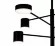 Люстра на штанге Kink Light Мекли 07650-8D,19(3000K), Черный, Теплый белый, Металл