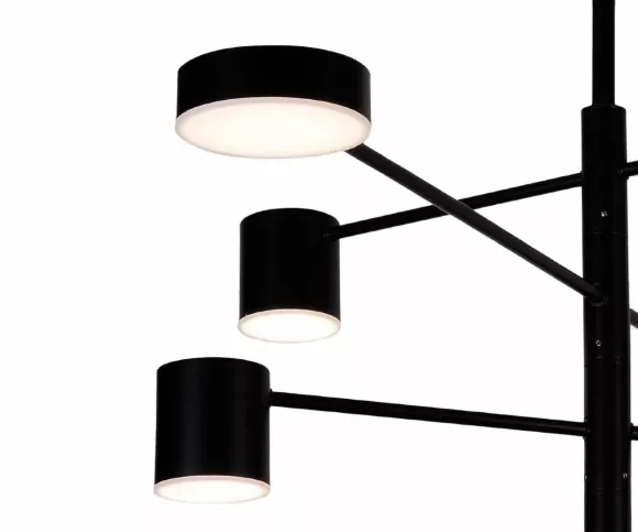 Люстра на штанге Kink Light Мекли 07650-8D,19(3000K), Черный, Теплый белый, Металл Люстра на штанге Kink Light Мекли 07650-8D,19(3000K), Черный, Теплый белый, Металл