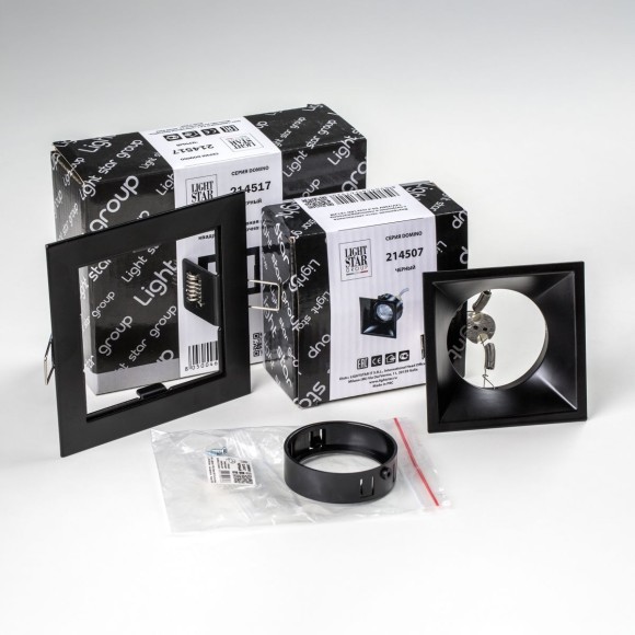 Встраиваемый светильник Lightstar Domino (214517+214507+214007) D51707BMOD