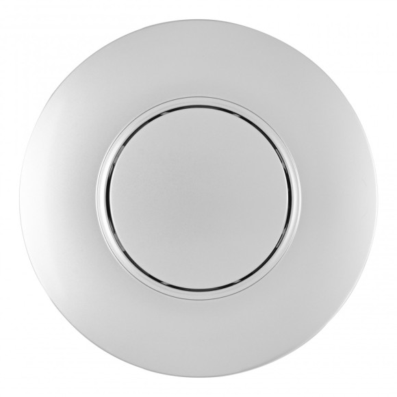 Выключатель круглый одноклавишный с рамкой Arte Milano SET08-1-30-1 silver