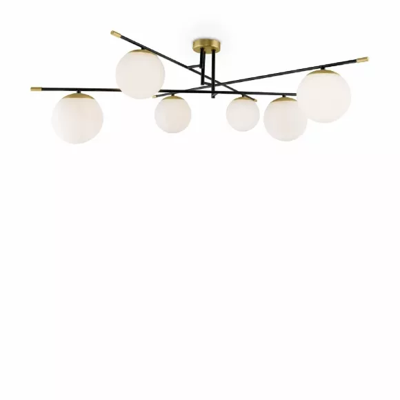 Потолочная люстра Maytoni Nostalgia MOD048CL-06G, Белый, Золото, Металл