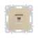 Розетка телефонная RJ11 Arte Milano 206.51-1.shampan