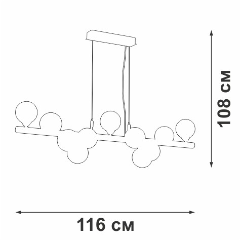 Подвесная люстра Vitaluce V49860-8/11S
