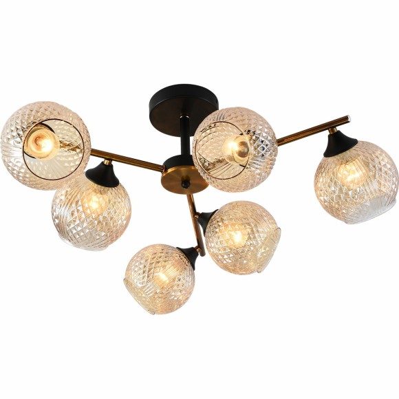 Люстра на штанге Reluce 11341-0.3-06 GOLD BRONZE+BK