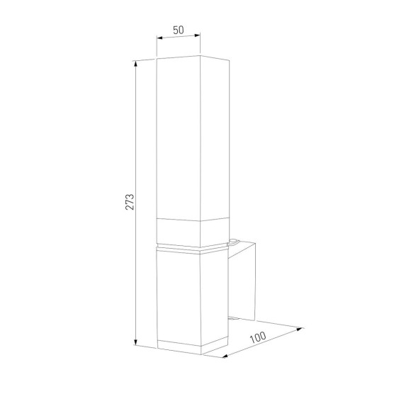 Уличный настенный светильник Elektrostandard 1534 TECHNO LED 4690389168734