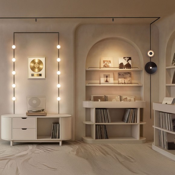 Трековый магнитный светильник Arlight MAG-MICROCOSM-SPOT-ZOOM-R59-12W Day4000 (BK, 20-60 deg, 24V) (IP20 Металл) 052085