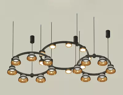 Комплект подвесного светильника Ambrella Light Techno Ring XR92092000 (A9209x3, C9242, C9238, C9232, N8145, N8124)